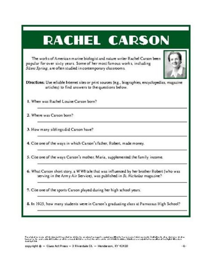 Rachel Carson Biography - Childhood, Life Achievements & Timeline