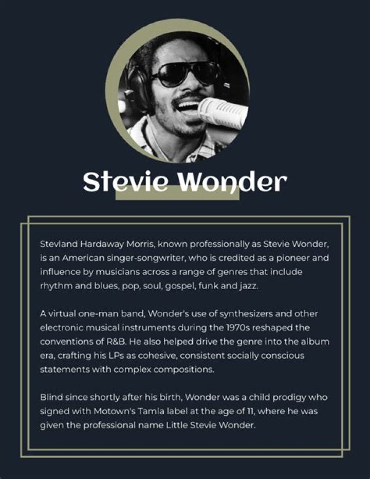 Stevie Wonder Biography - Facts, Childhood, Family Life & Achievements